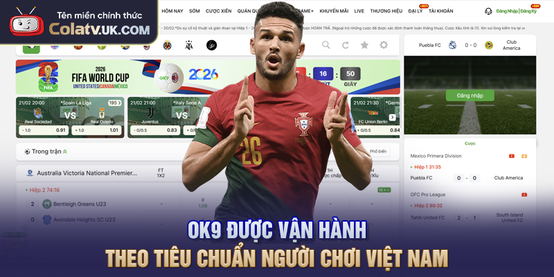 OK9 được vận hành theo tiêu chuẩn người chơi Việt Nam